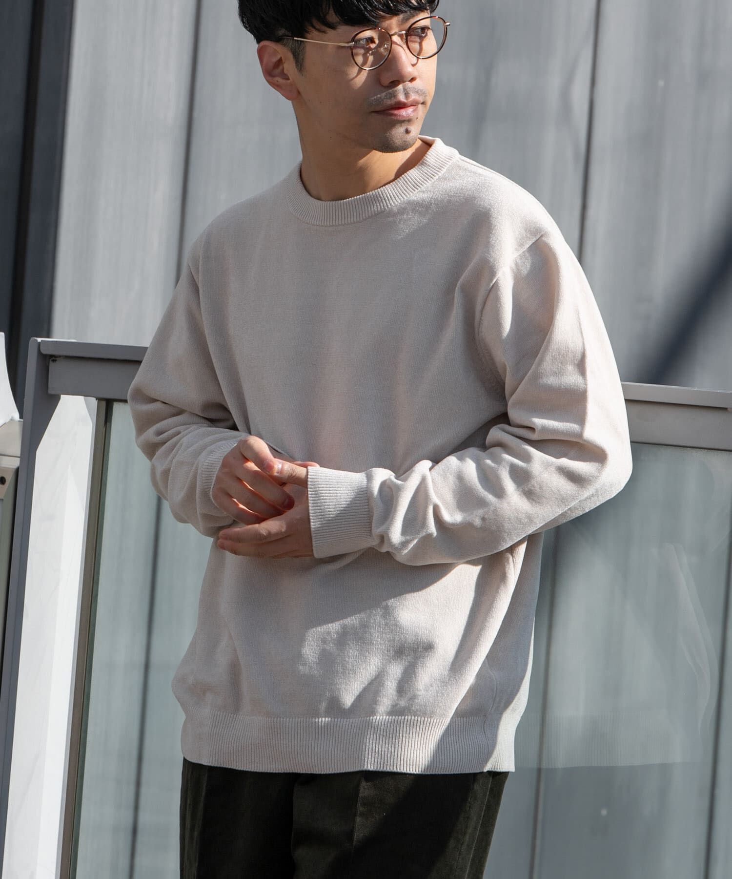 URBAN RESEARCH ROSSO「『XLサイズあり』モールクルーネックニット」|ニット・セーター|