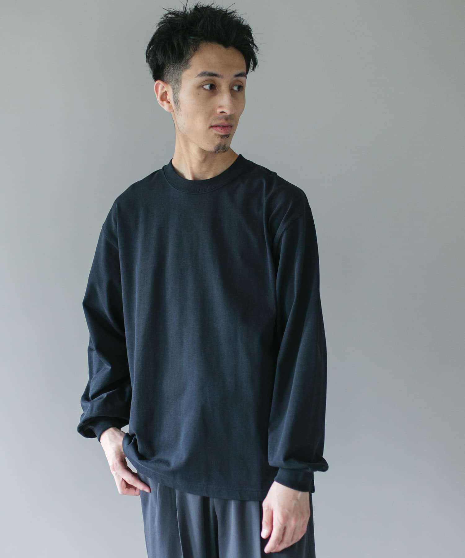 URBAN RESEARCH DOORS「10.5オンス ヘビーウェイトロングスリーブ Tシャツ」|Tシャツ・カットソー|