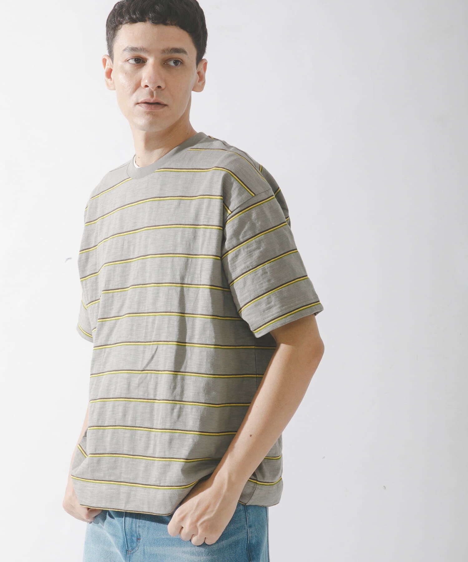 Sonny Label 「スラブ天竺ボーダーショートスリーブTシャツ」|Tシャツ・カットソー|