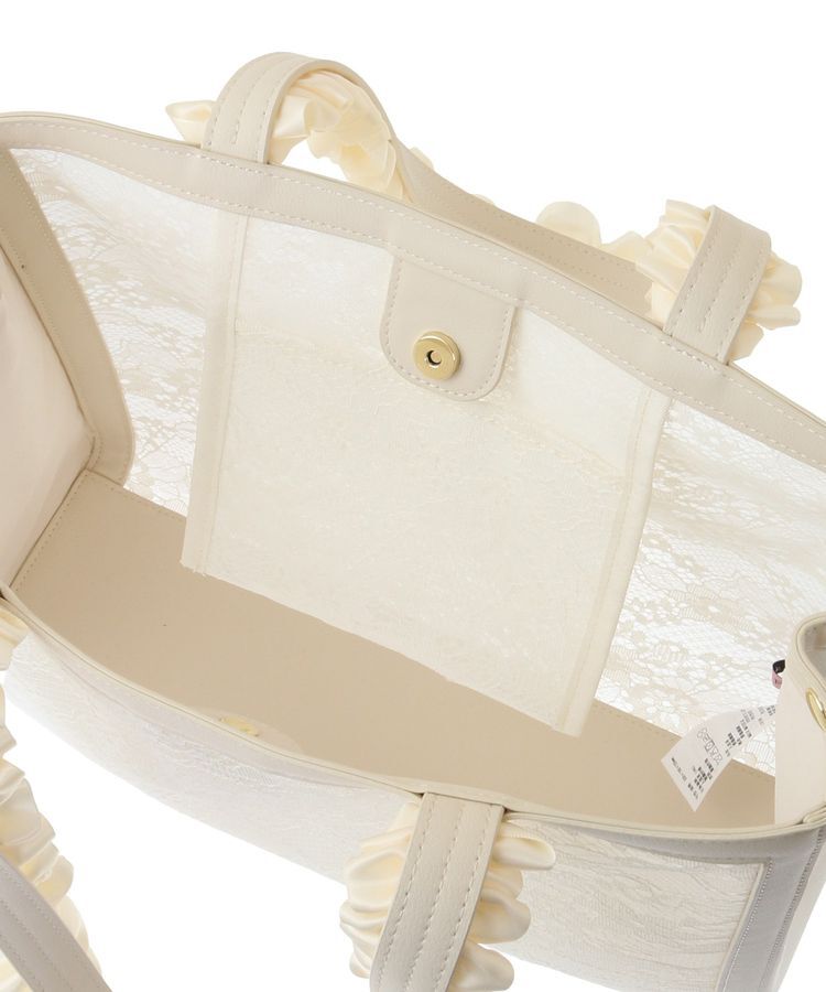 Maison de FLEUR「メッシュレーススクエアトートバッグ」|トートバッグ|