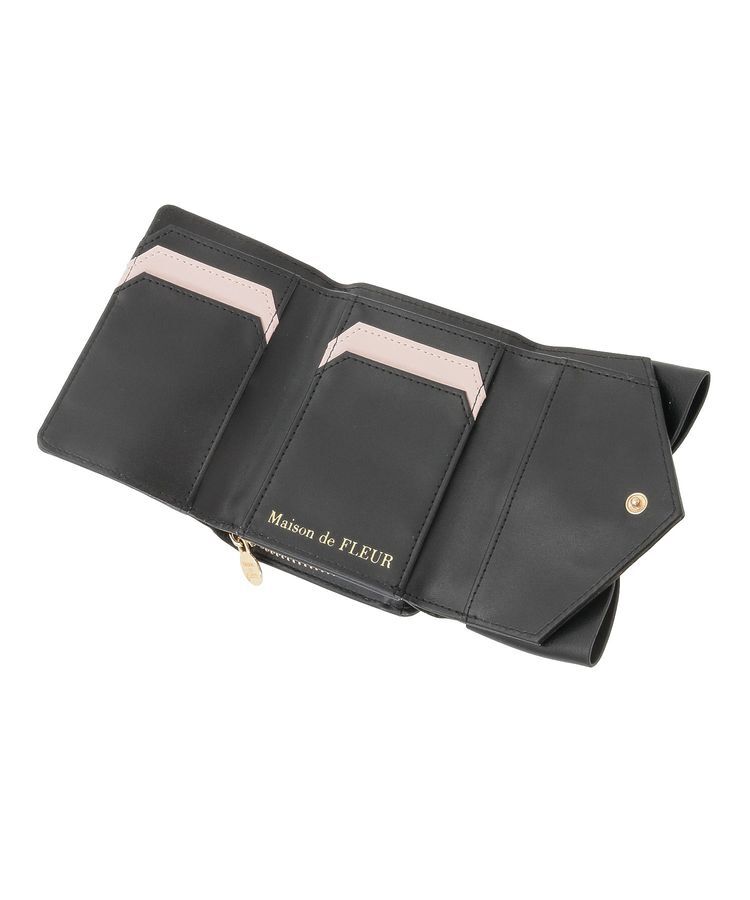 Maison de FLEUR「キルティングFリボンウォレット」|財布|