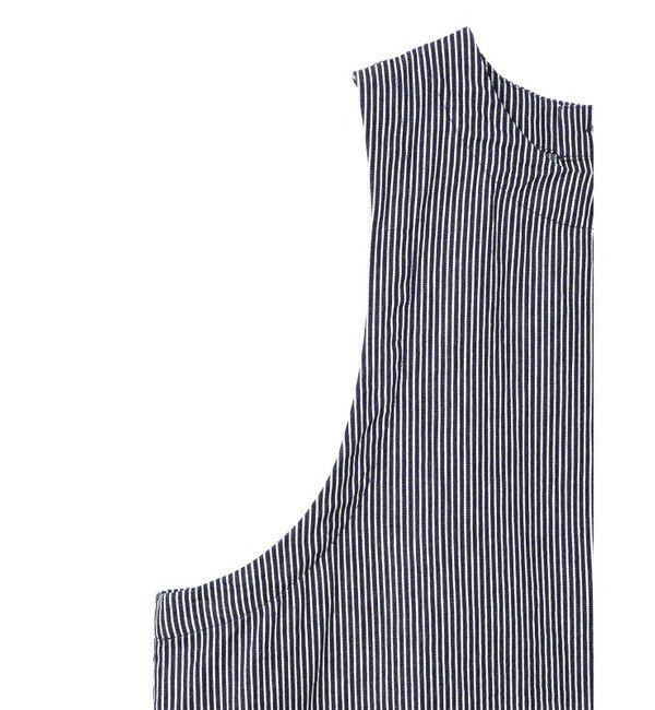 mizuiro ind「mizuiro ind ヒッコリークルーネックショートベスト」|ベスト・ジレ|