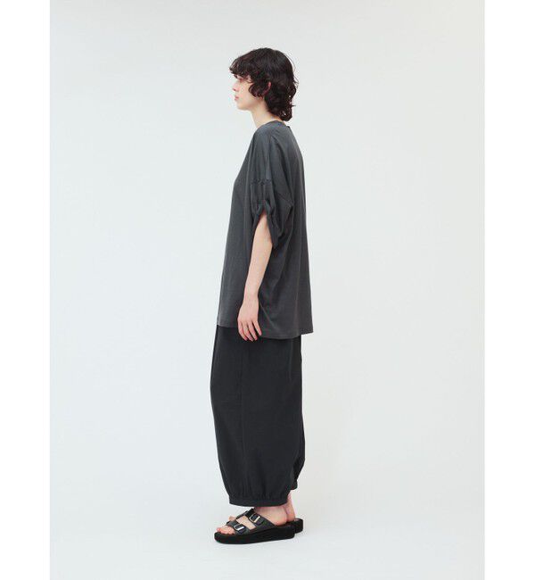mizuiro ind「mizuiro ind ロールアップスリーブワイドT」|Tシャツ・カットソー|