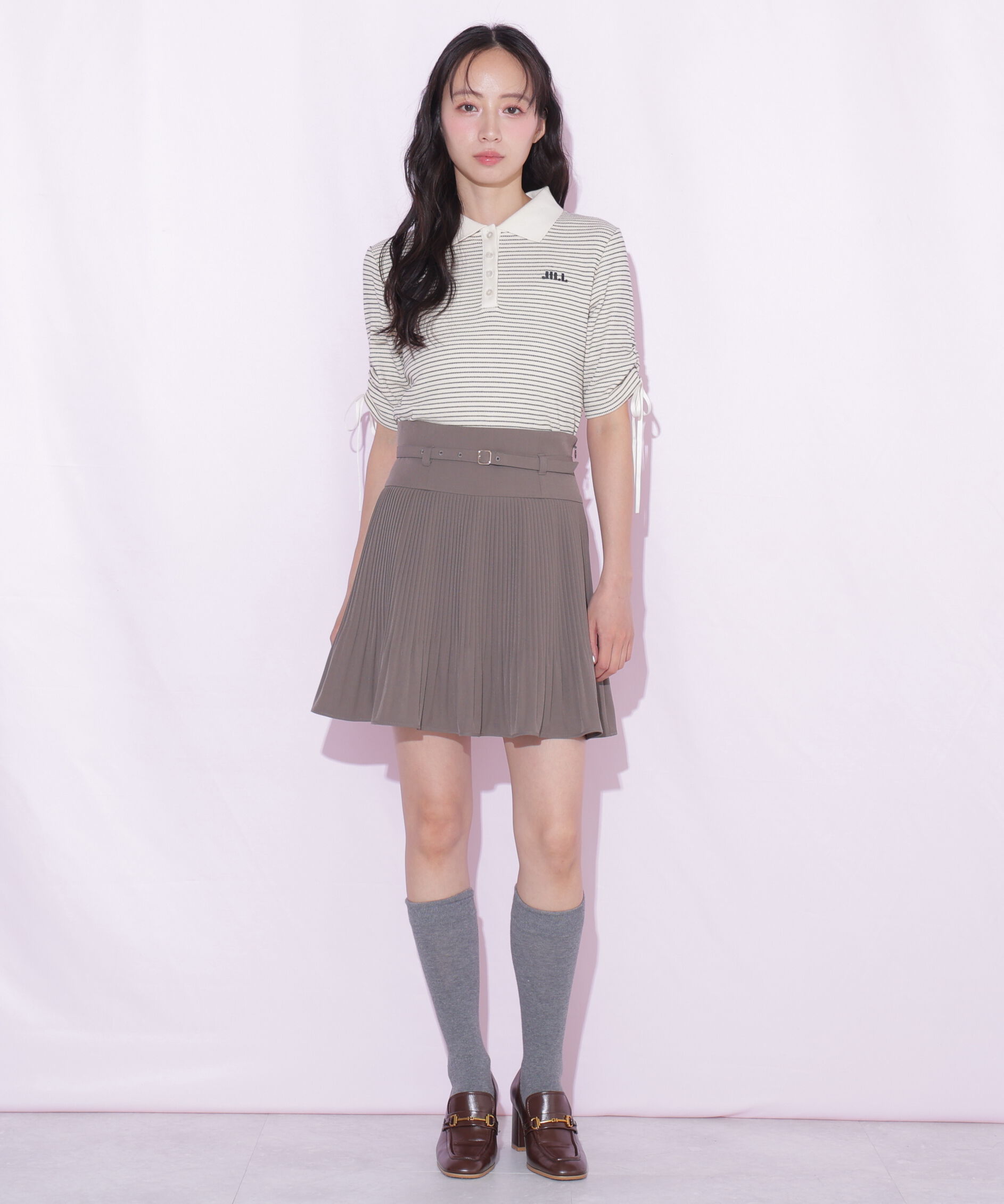  「ワッフルポロトップス」|Tシャツ・カットソー|