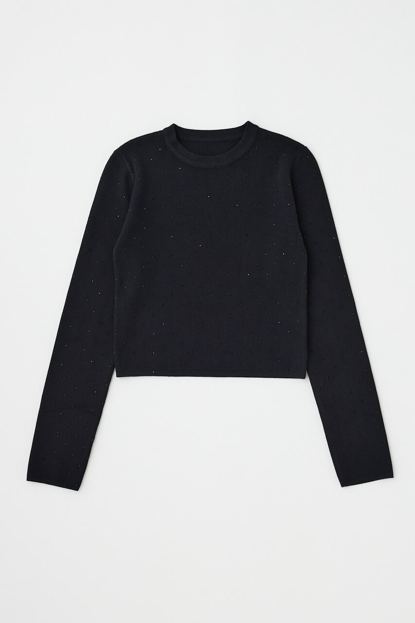 MOUSSY「RHINESTONE ニットトップス」|ニット・セーター|