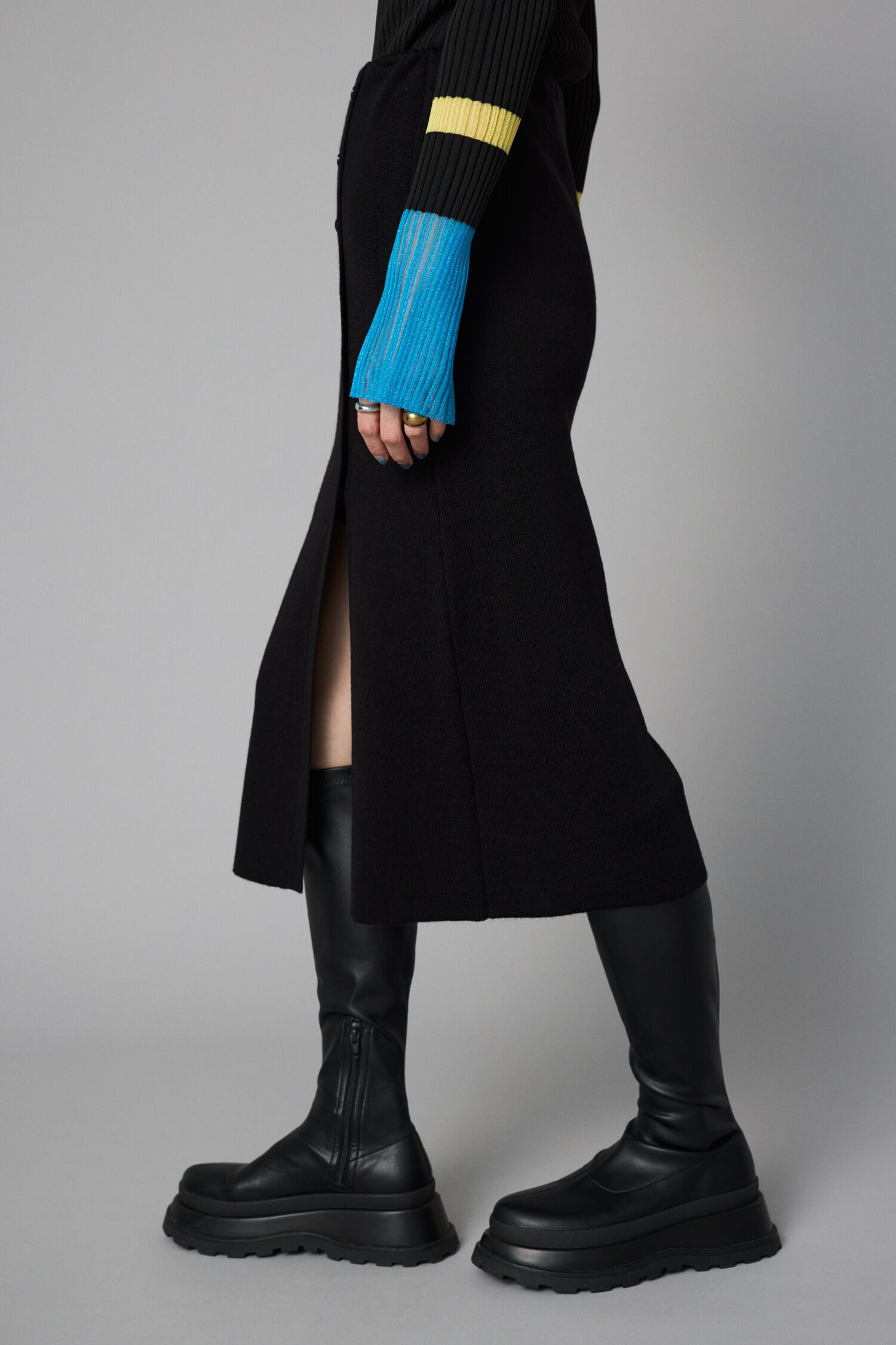 HeRIN.CYE「Layered knit skirt」|スカート|