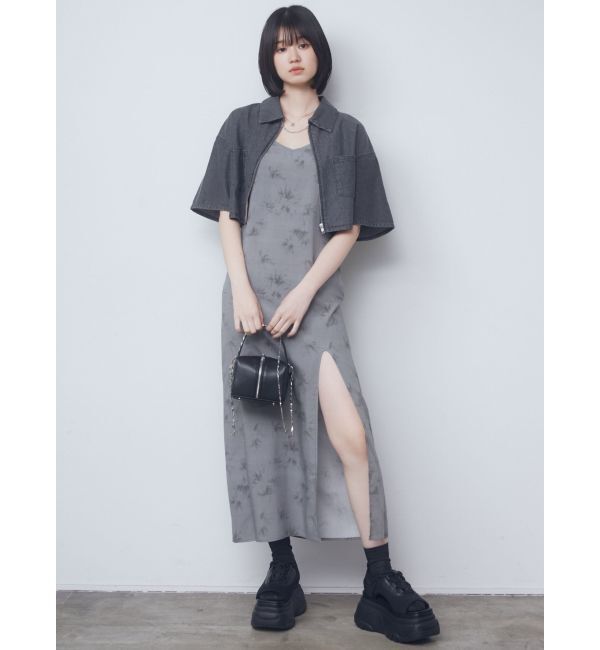 EMODA「ロングスリットキャミソールワンピース」|ワンピース|