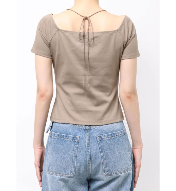 LAGUNAMOON「オフショルギャザーカットソー」|Tシャツ・カットソー|