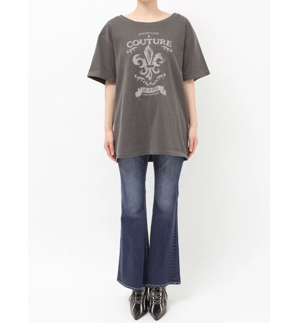 EVRIS「ワンショルグラフィックピグメントＴシャツ」|Tシャツ・カットソー|
