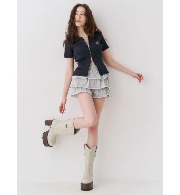 EVRIS「スウェットフリルショートパンツ」|その他|