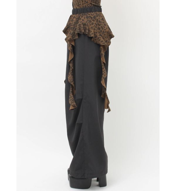 GYDA「LEOPARDウエストDRAPE EDGEパンツ」|その他|