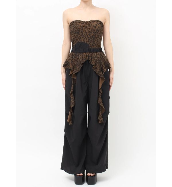 GYDA「LEOPARDウエストDRAPE EDGEパンツ」|その他|