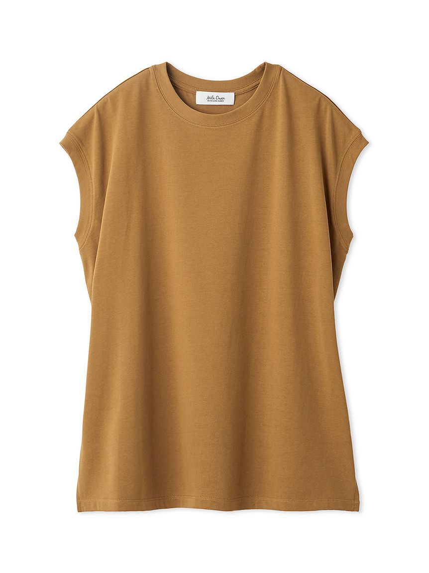 Mila Owen「【接触冷感】ハイラインフレンチスリーブカットＴＯＰＳ」|Tシャツ・カットソー|