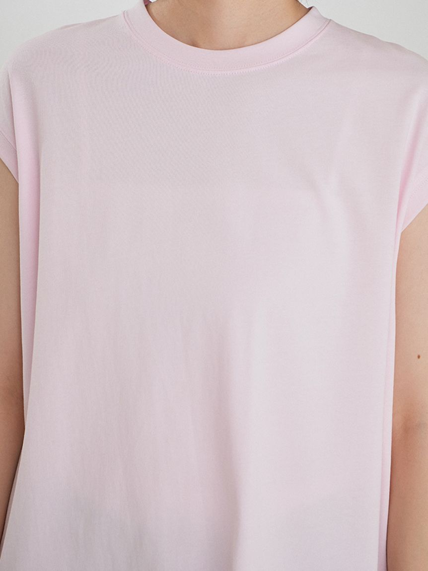 Mila Owen「【接触冷感】ハイラインフレンチスリーブカットＴＯＰＳ」|Tシャツ・カットソー|