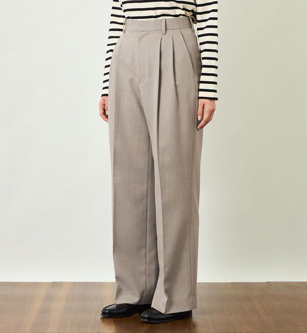 MACKINTOSH PHILOSOPHY「GREY LABEL 2プリーツワイドスラックス」|スラックス|