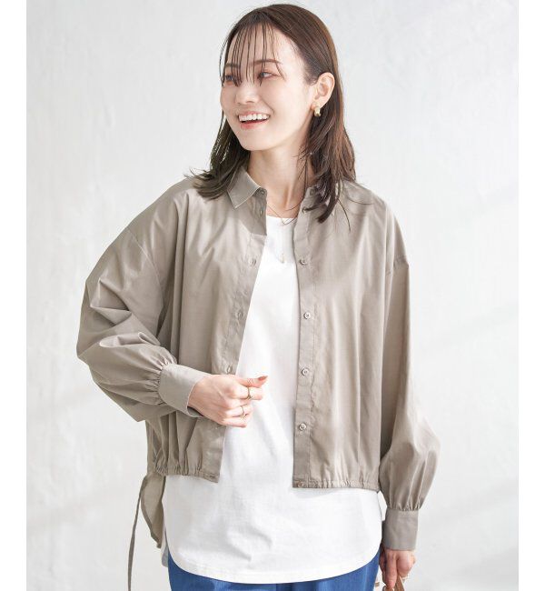 ikka「ドロストロングテールシャツ」|シャツ・ブラウス|
