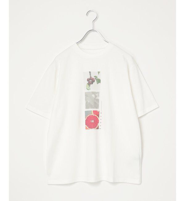 VENCE share style「【接触冷感／UVカット】天竺フルーツプリントTシャツ」|Tシャツ・カットソー|オフホワイト