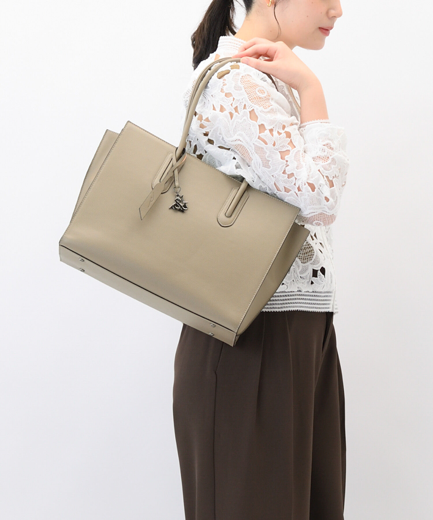 W&.Day/Night「トートバッグ ビジネス きれいめ W&.Day/Night スムーク トートバッグ A4サイズ 19192」|トートバッグ|