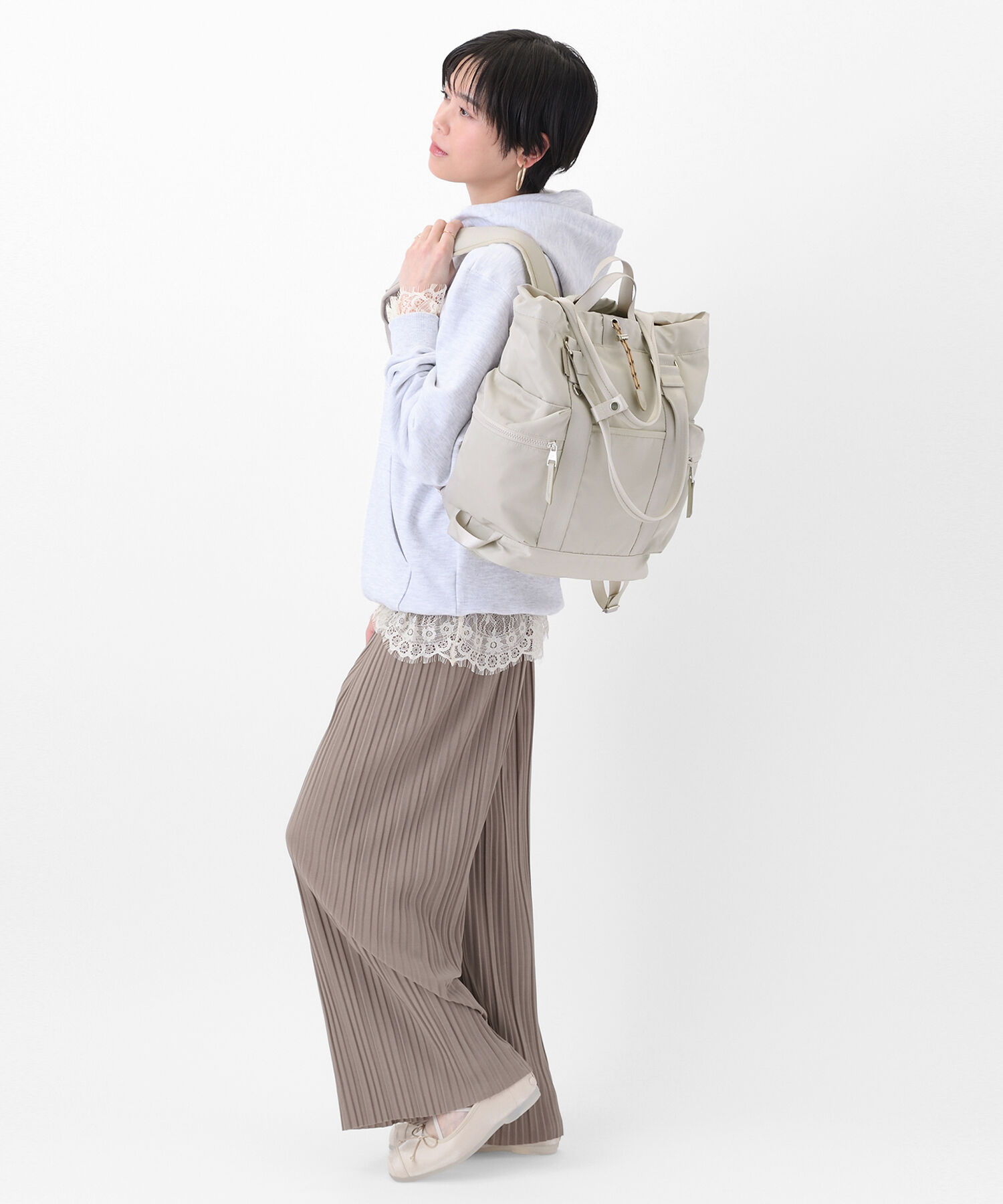 W&.Day/Night「W&.Day/Night アワイ 2WAY トート リュックサック A4サイズ 13.3インチPC収納 20501」|トートバッグ|