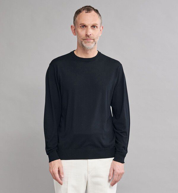 UNITED ARROWS「＜SOVEREIGN＞ハイゲージ クルーネックニット」|ニット・セーター|