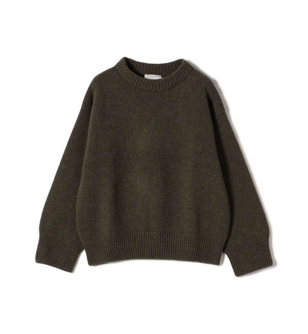 SHIPS for women「【SHIPS別注】ISLAND TIEDS:〈手洗い可能〉クルーネック ニット」|ニット・セーター|オリーブ
