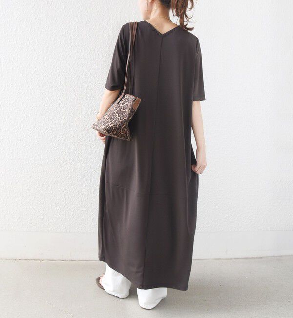 SHIPS for women「〈手洗い可能〉トリアセテート混 ポンチ ワンピース」|ワンピース|