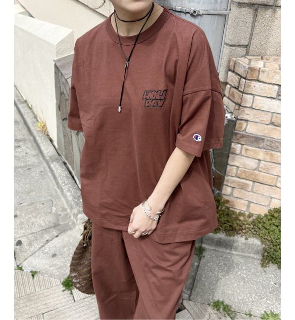 JOURNAL STANDARD「別注【CHAMPION*JOURNAL STANDARD by HOLIDAY】16s/1 Jersey T-SH」|Tシャツ・カットソー|