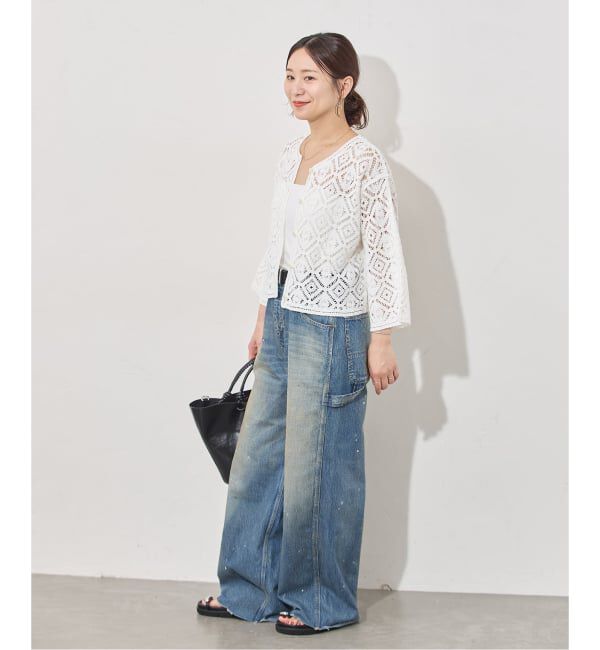 JOURNAL STANDARD「CRAFTエンブロイダリーレースカーディガン」|カーディガン|