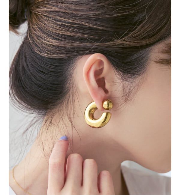 NOBLE「《予約》PETER+JUNE/ピーターアンドジューン Riley Jacket Hoops」|ピアス|