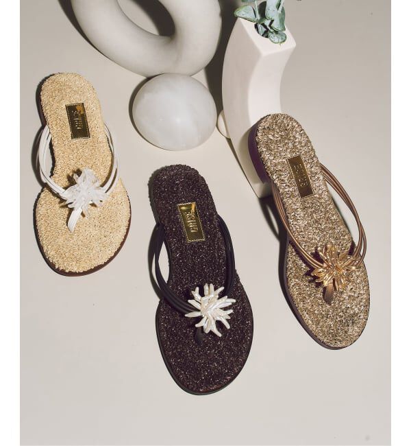 GRISE「《WEB+一部店舗限定》GRISE SEA MOTIF トングサンダル」|サンダル|