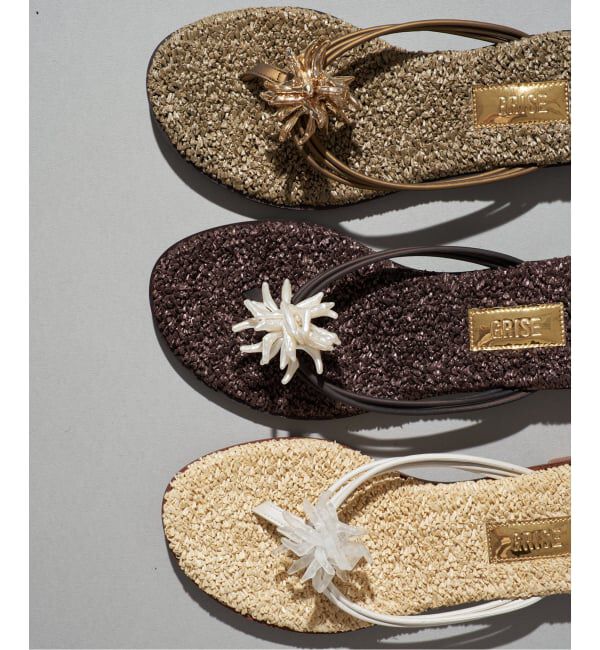 GRISE「《WEB+一部店舗限定》GRISE SEA MOTIF トングサンダル」|サンダル|