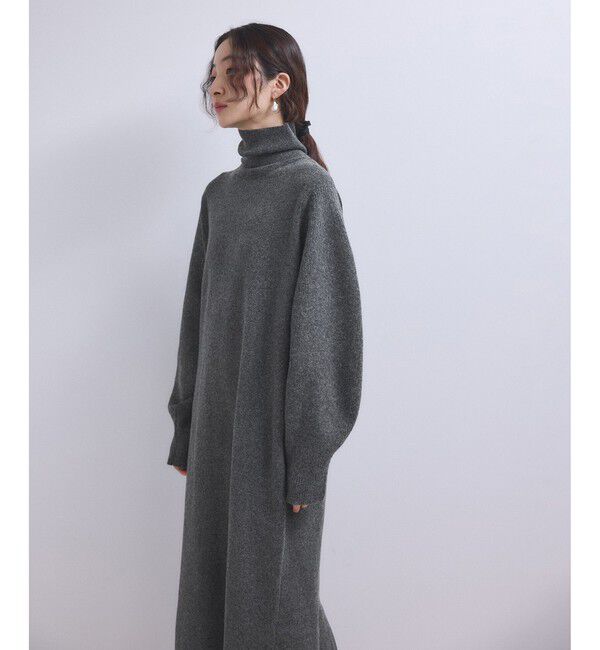ADAM ET ROPE'「【WEB限定】2WAYニットポロワンピース」|ワンピース|グレー(07)