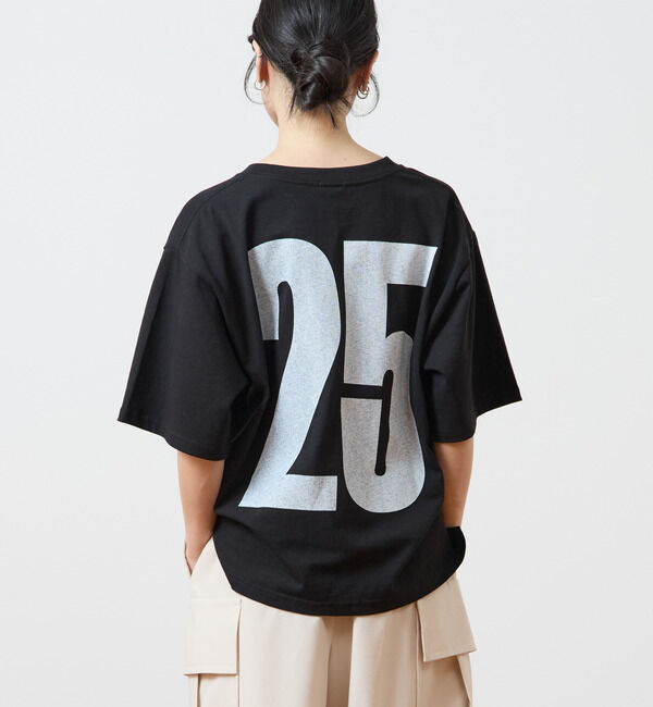 TIARA「《別注》【HEALTHY DENIM/ヘルシーデニム】25THプリントボクシーTシャツ」|Tシャツ・カットソー|ブラック