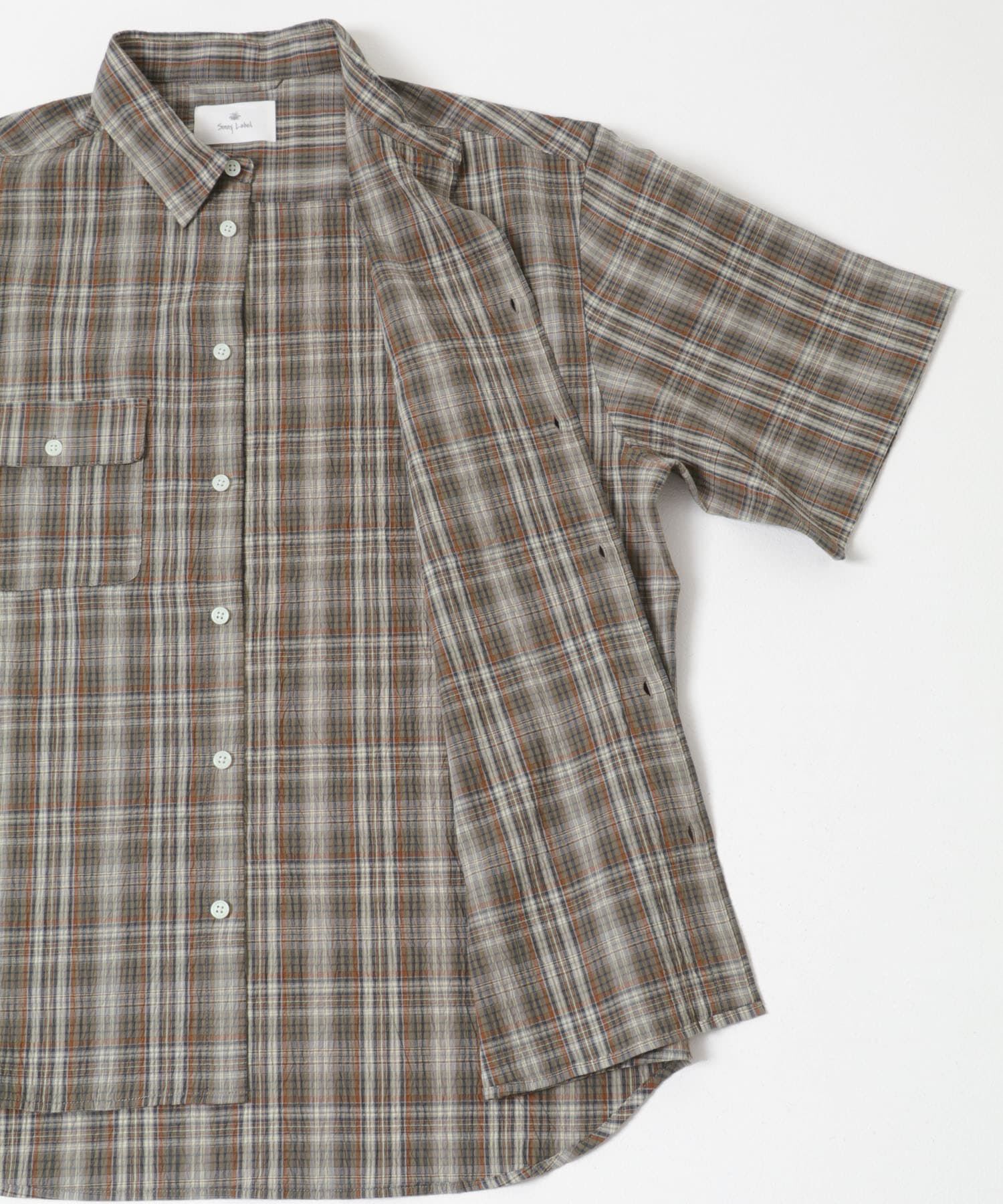 Sonny Label 「ワッシャーチェックショートスリーブシャツ」|シャツ・ブラウス|