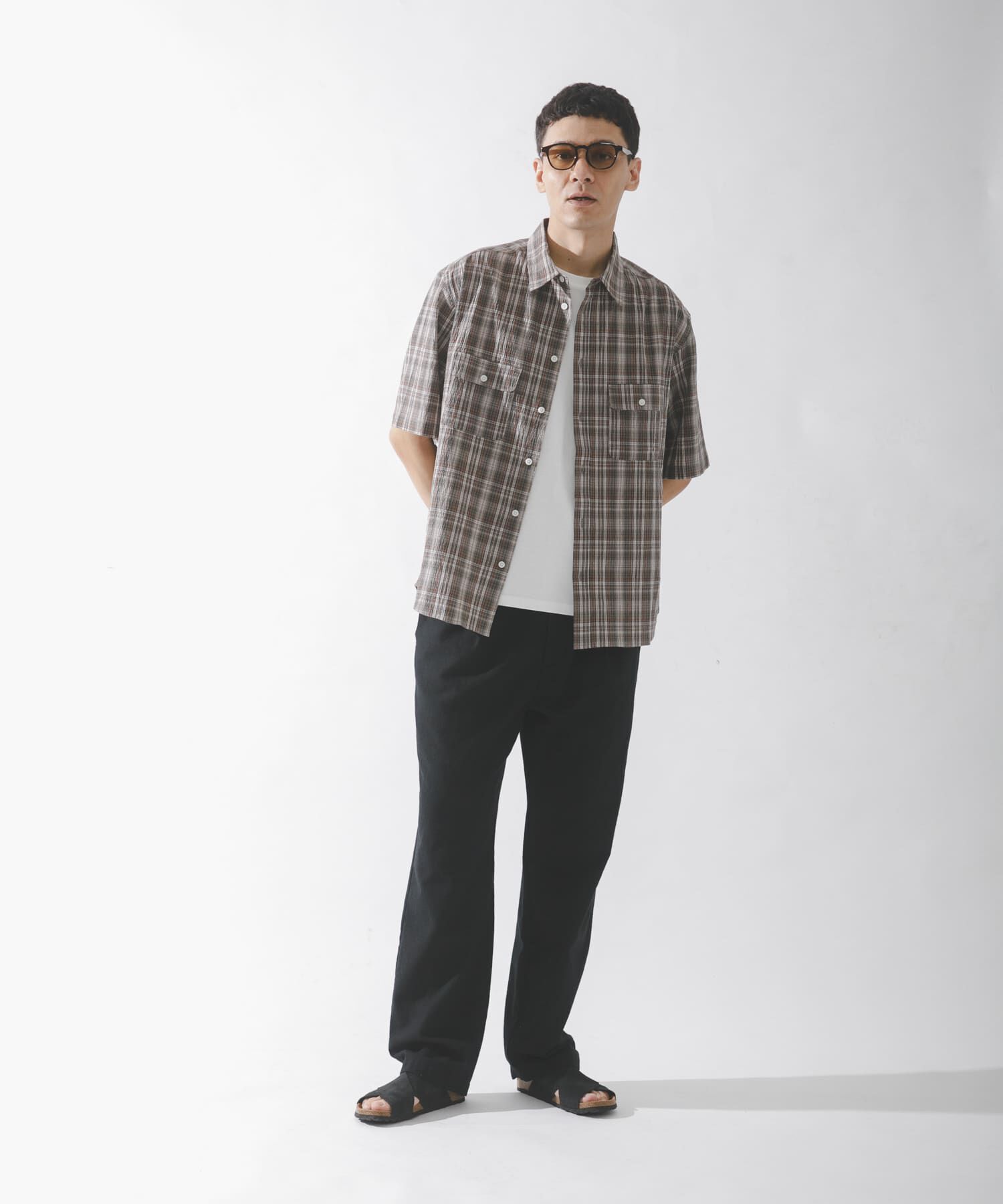 Sonny Label 「ワッシャーチェックショートスリーブシャツ」|シャツ・ブラウス|