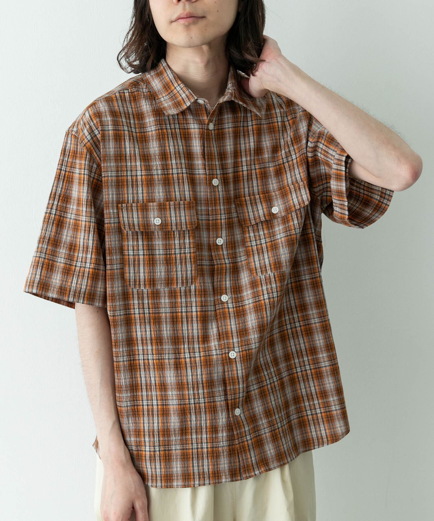 Sonny Label 「ワッシャーチェックショートスリーブシャツ」|シャツ・ブラウス|