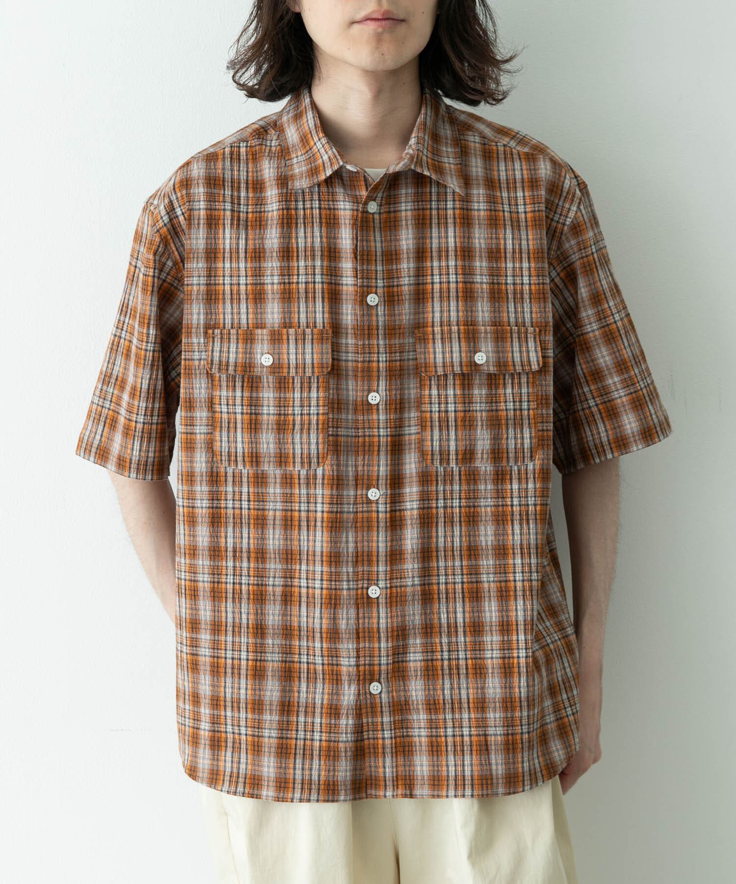 Sonny Label 「ワッシャーチェックショートスリーブシャツ」|シャツ・ブラウス|