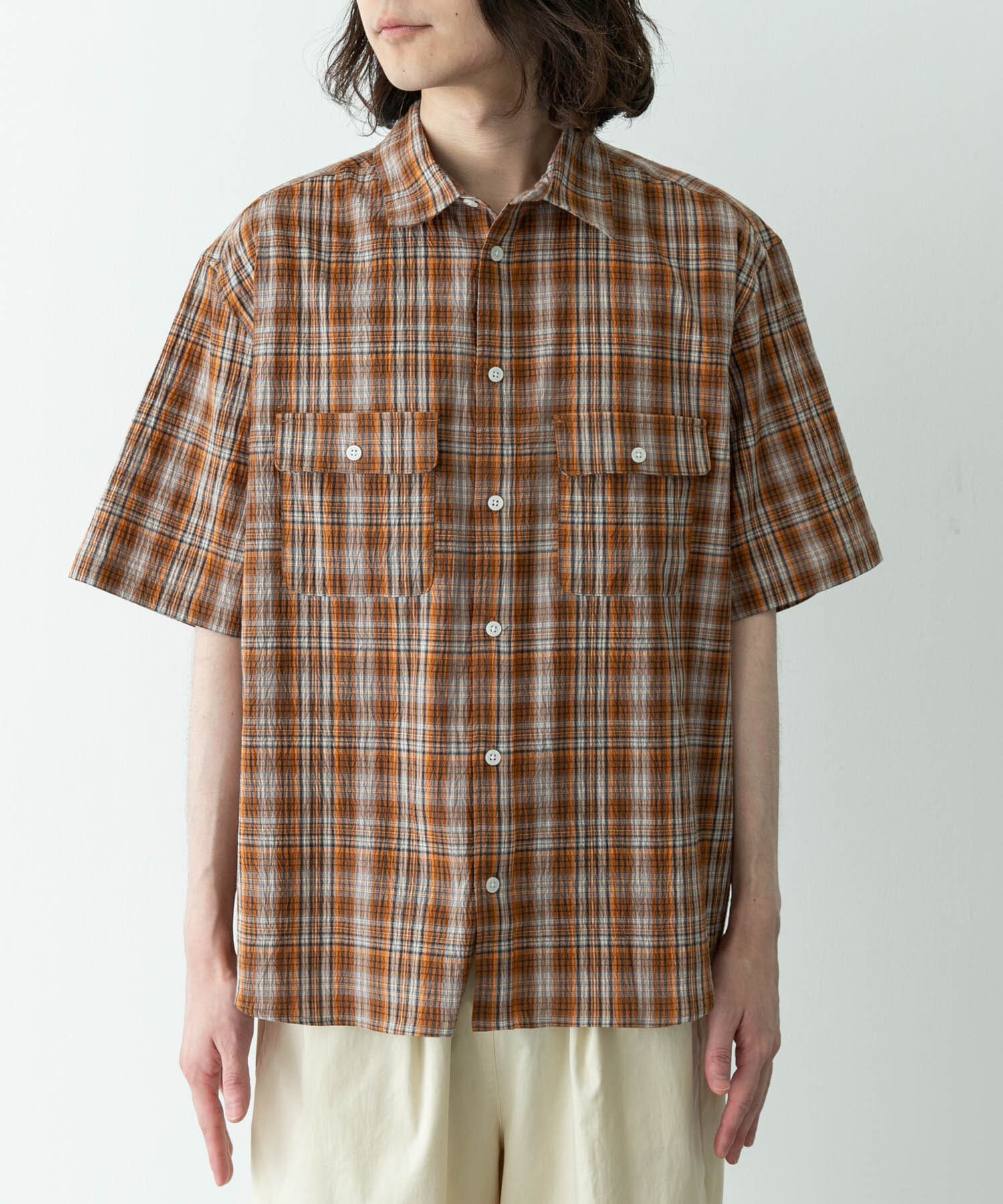 Sonny Label 「ワッシャーチェックショートスリーブシャツ」|シャツ・ブラウス|