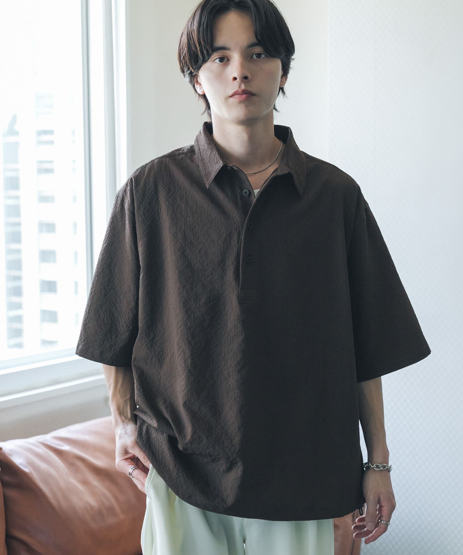 SENSE OF PLACE by URBAN RESEARCH「ルーズドロストプルオーバーシャツ」|シャツ・ブラウス|