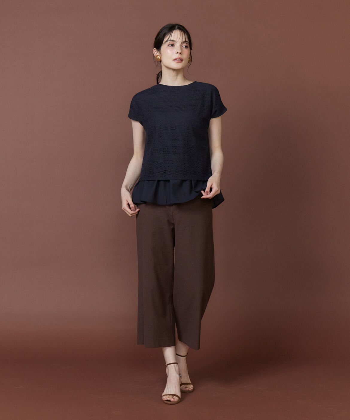 7-IDconcept.「シアードッキングレースプルオーバー」|Tシャツ・カットソー|