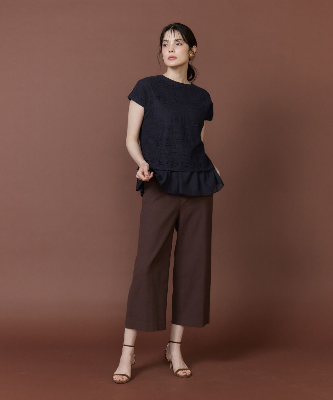 7-IDconcept.「シアードッキングレースプルオーバー」|Tシャツ・カットソー|
