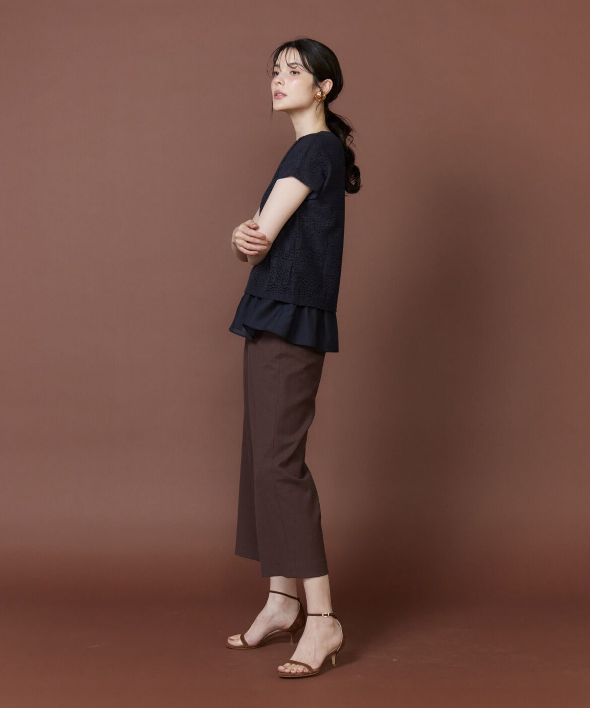 7-IDconcept.「シアードッキングレースプルオーバー」|Tシャツ・カットソー|