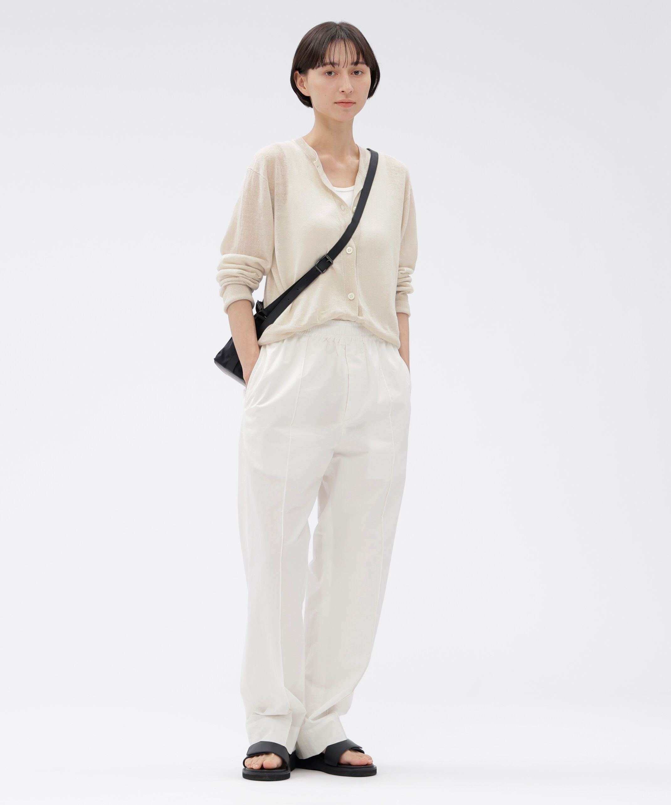  「FINE LINEN KNITWEAR」|カーディガン|