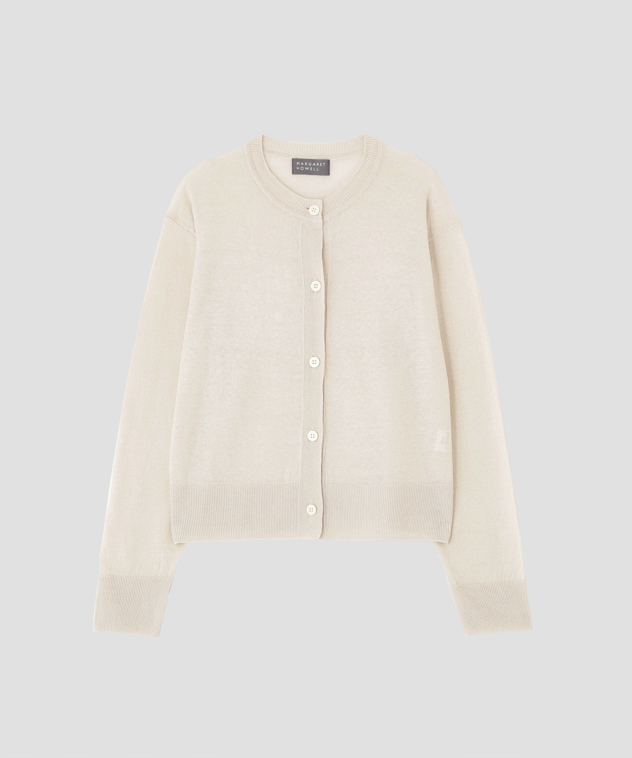  「FINE LINEN KNITWEAR」|カーディガン|