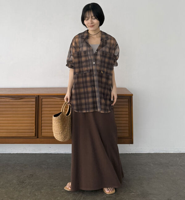 Doux archives「シアーチェックシャツ」|シャツ・ブラウス|