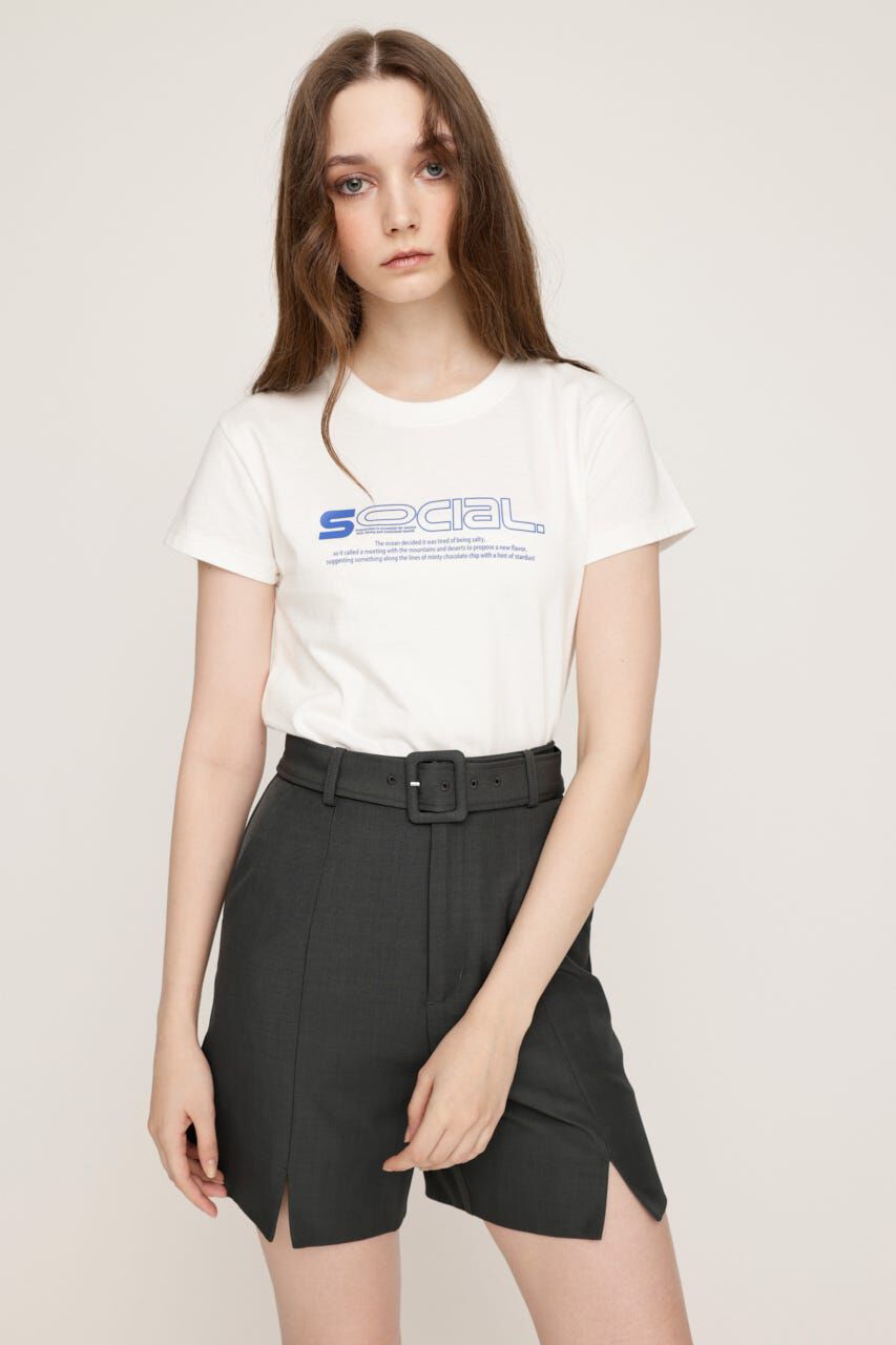 SLY「CREWNECK PRINT Tシャツ」|Tシャツ・カットソー|