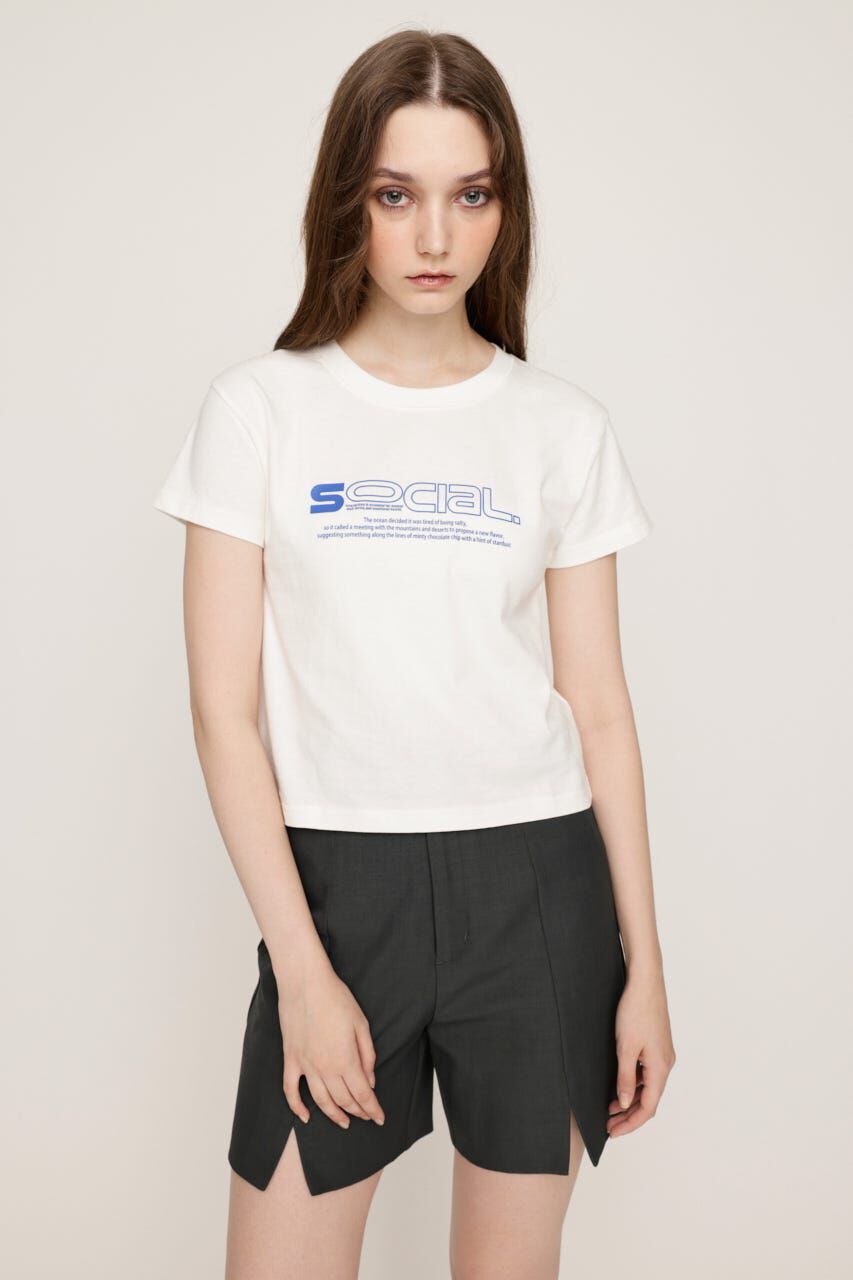 SLY「CREWNECK PRINT Tシャツ」|Tシャツ・カットソー|