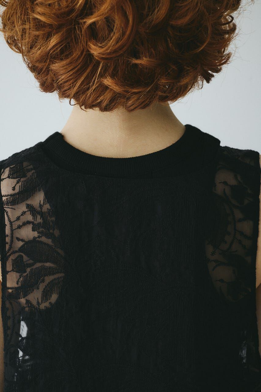 HeRIN.CYE「Lace flare tunic」|シャツ・ブラウス|