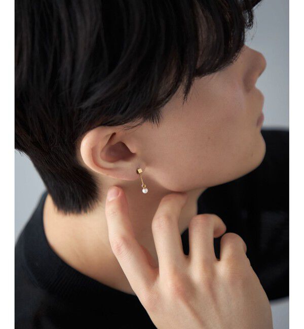 Jouete「ピアス チェーン パール」|ピアス|