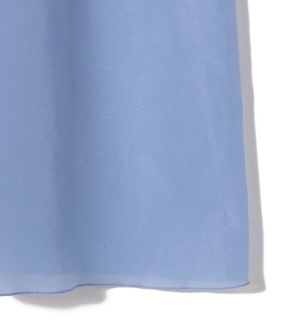 SHIPS for women「SHIPS Primary Navy Label:コットン シルク ギャザー ワンピース」|ワンピース|